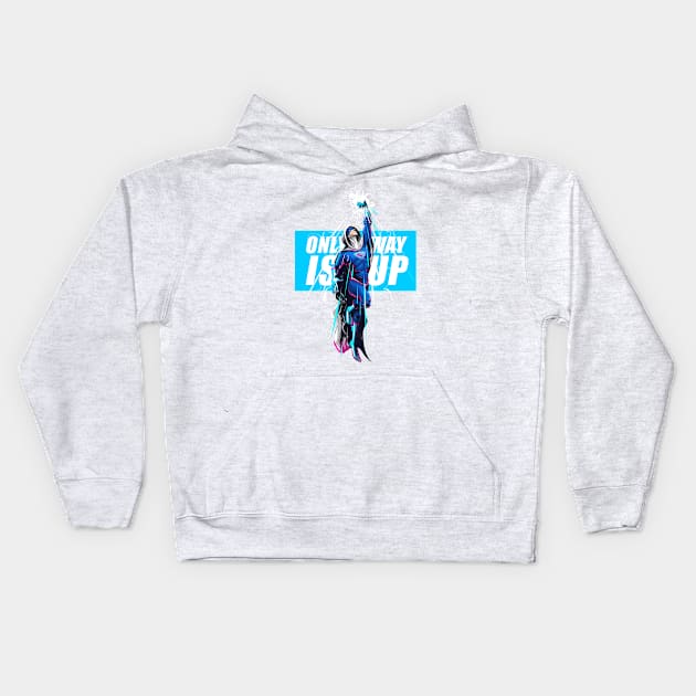 Only way is up 2 Kids Hoodie by GothamGotcha